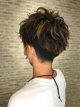 カラー メンズ 平田 怜のヘアスタイル