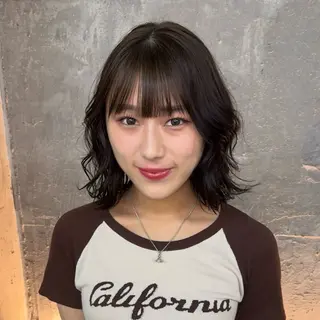 ミディアム 澁谷 咲映のヘアスタイル
