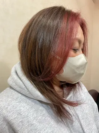 セミロング 阿部 祥大のヘアスタイル