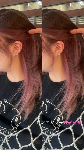 ミディアム アリヤマ メイカのヘアスタイル