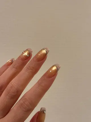 ネイル なんば堀江/育爪施術 ニュアンス✻Kaphのネイルデザイン