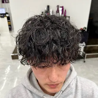ショート メンズパーマ名人 TAKUMAのヘアスタイル