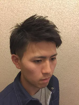ショート メンズ soins de MaLilyのヘアスタイル