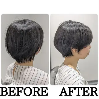 ショート カラー パーマ ヘアアレンジ 心斎橋難波本店 店長 THE ECT 中尾のヘアスタイル