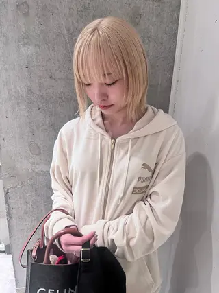 カラー 名古屋ハイトーン/ 🐶ブリーチ専門店のヘアスタイル