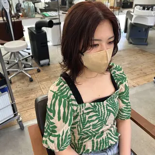 ミディアム 綿貫 美雪のヘアスタイル
