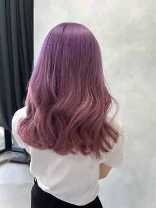 セミロング u n aのヘアスタイル