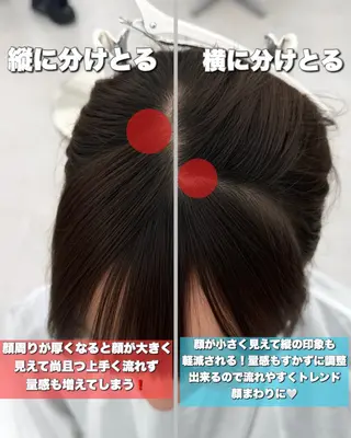 セミロング カラー 顔周り特化/韓国ヘア /レイヤー/吉野幸大のヘアスタイル