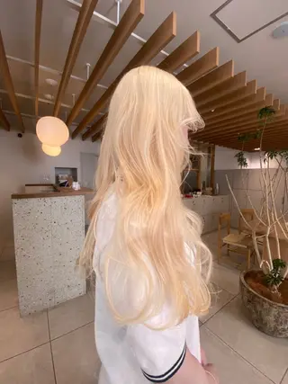 ロング カラー 似合わせカットカラー りおなのヘアスタイル