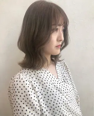 ミディアム カラー nakahara madokaのヘアスタイル