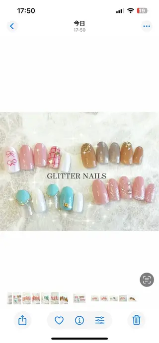 ネイル glitter na ils AYAのネイルデザイン