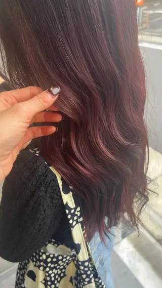 セミロング カラー りお /カラーモデルのヘアスタイル