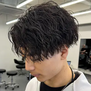 ショート パーマ メンズ メンズパーマの人 KAZUのヘアスタイル