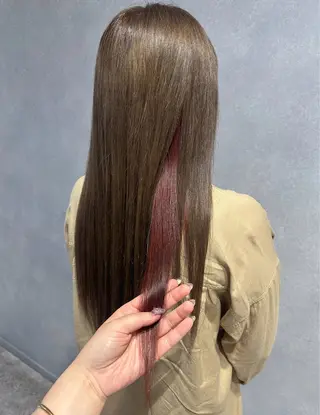 ロング カラー 唐澤 千尋のヘアスタイル