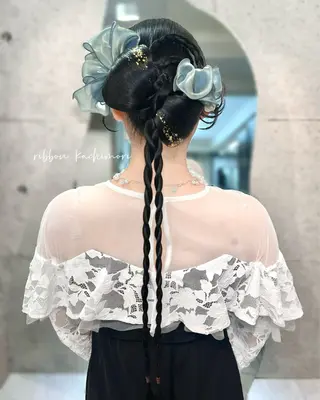 ロング ヘアアレンジ ヘアメイク/髪質改善 🎀Moeri🎀のヘアスタイル