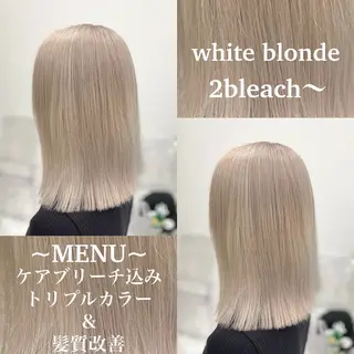 ロング カラー 色落ち綺麗🩰ハイ トーン🎀RINKAのヘアスタイル