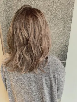 ミディアム カラー 美髪形成！色素改善！ 秋田　和輝のヘアスタイル
