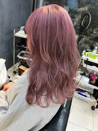 ロング カラー ヘアアレンジ キッズ ネイル マツエク・マツパ アイブロウ 透明感カラー🤎 ゆりのヘアスタイル