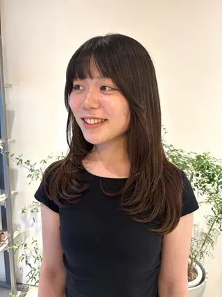 ミディアム カラー 透明感カラー/ レイヤーkotonoのヘアスタイル