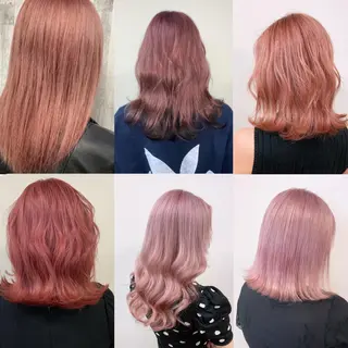 ショート カラー 渋谷🤍ブリーチ エクステ🤍アミルのヘアスタイル