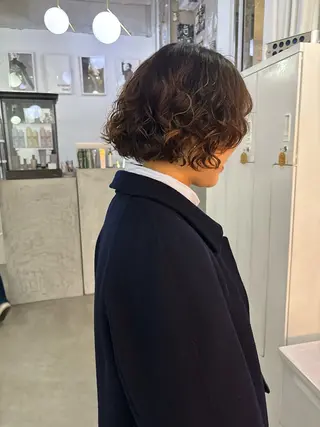 ショート パーマ 杉水 葉月のヘアスタイル
