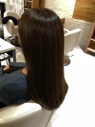 セミロング カラー 金子 富士のヘアスタイル
