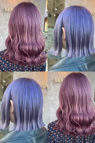 ミディアム カラー 褒められブリーチ💗 透明感カラー/Saeのヘアスタイル