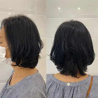 ミディアム 竹内 美貴のヘアスタイル