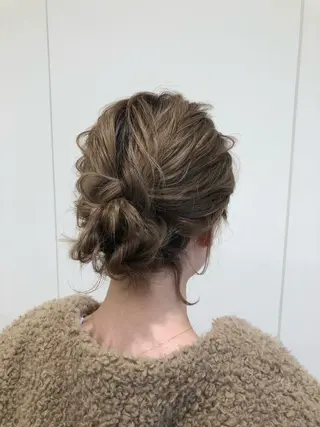 ミディアム ヘアアレンジ KANAMI日暮里 韓国ヘア・メイクのヘアスタイル