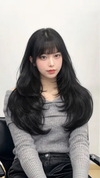 ロング カラー 🎀 うる艶透明感 カラー / 錦糸町のヘアスタイル