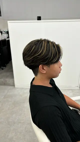 ショート カラー メンズ 森龍馬 メンズ専門美容師のヘアスタイル