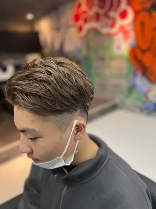 ショート カラー メンズ 錦糸町/Men's cutパーマ石川史弥のヘアスタイル