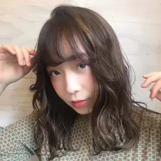 ミディアム 🪭risa 暖色/レイヤー🪭のヘアスタイル