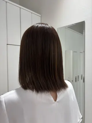 ミディアム 艶髪໒꒱／透明感 カラー🍀_そら🪽のヘアスタイル