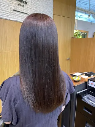 カラー ひなこ♡縮毛矯正/ 艶カラー🤍透明感のヘアスタイル