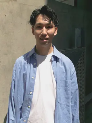 ショート パーマ メンズ 原宿↔︎浦和　美容師 折笠　亮のヘアスタイル