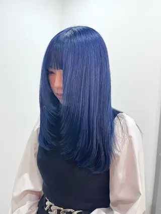 セミロング ﾚｲﾔｰ🩵透明感 ೀユイ🌙のヘアスタイル