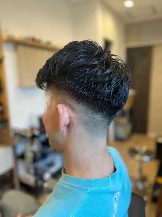 ショート パーマ メンズ HOOPbarber shop💈のヘアスタイル