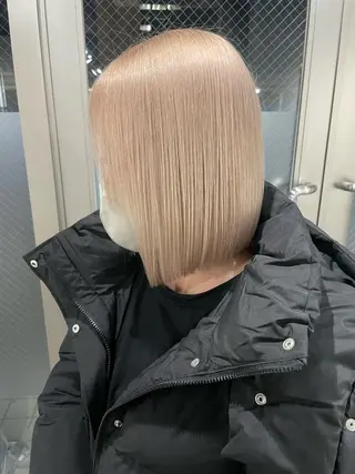 ミディアム 髪質改善×縮毛矯正 ×艶カラーNAOのヘアスタイル