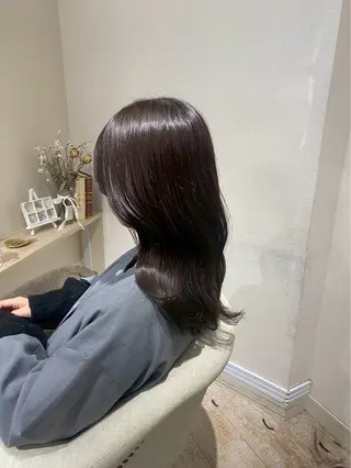 ロング カラー ヘアアレンジ 山本 優音のヘアスタイル