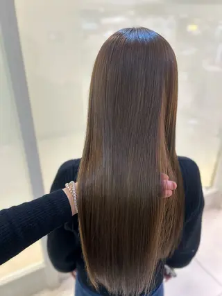 ロング パーマ 縮毛矯正/髪質改善/ 艶髪ササキナツミのヘアスタイル