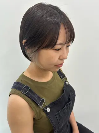 ショート カラー レイヤー/ナチュラル 💐nao.のヘアスタイル