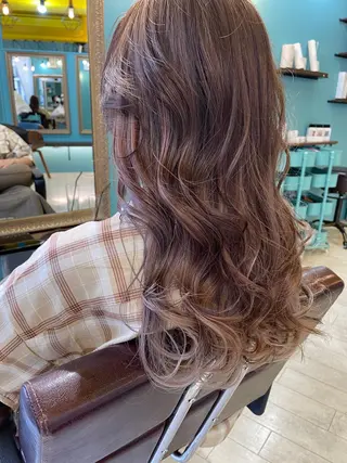 ロング カラー 末石 智のヘアスタイル