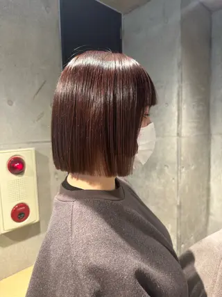 ミディアム ︎🤎W color MIYU‎🤎のヘアスタイル