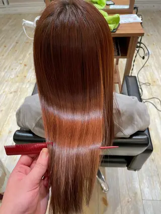 ロング 湯浅  隆のヘアスタイル