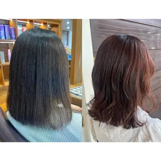 ミディアム カラー topstylist 野口 雅のヘアスタイル