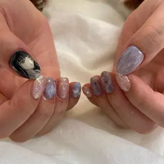 ミディアム 池袋痛ネイル Nok. 渡辺のネイルデザイン