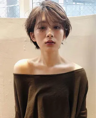 ショート happy  man 🌸クロスパーマ🌸のヘアスタイル