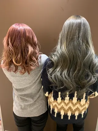 セミロング カラー ヘアアレンジ きむえり/髪質改善 /うねり広がり改善のヘアスタイル