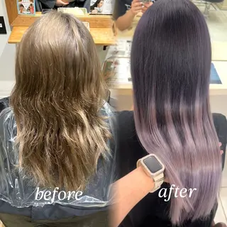 ロング 髪質改善🫧艶カラー ✨エクステ🎀しゅりのヘアスタイル